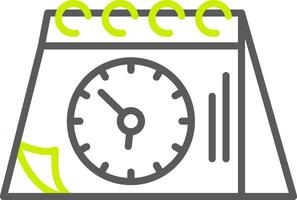 Calendar Efficient Flat Badge vector