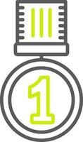 1st Prize Simplified Tech Element vector