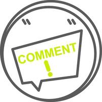Comment Futuristic Core Icon vector