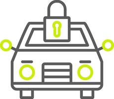 Car Virtual Core Icon vector
