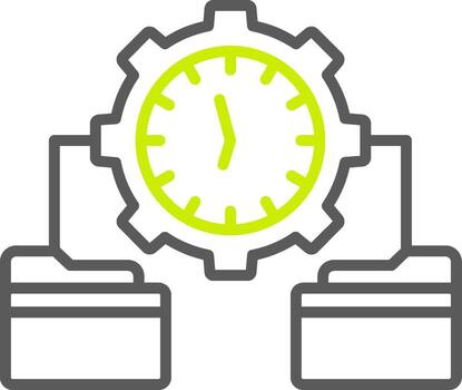 hora administración eficiente ui simbólico vector