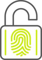 Unlock Crystal Web Symbol vector