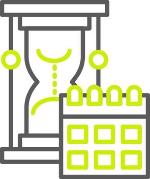 Sand Clock Dynamic Interface Object vector