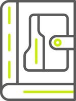 Book Bold System Element vector