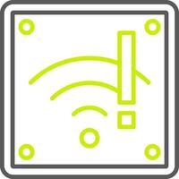 Wifi Tactile Symbol Sketch vector