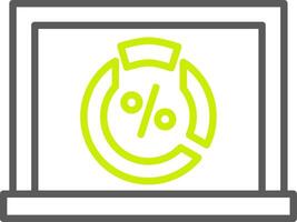 Pie Chart Interactive Graphic Module vector