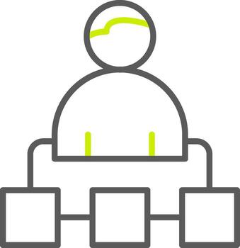 Organization Structure Virtual Visual Pattern vector