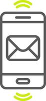 Smartphone Crystal Core Icon vector