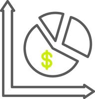 Pie Chart Intuitive Grid Token vector