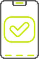 Smartphone Dynamic Symbol Sketch vector