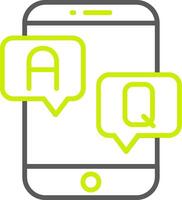 Question Crystal Core Icon vector