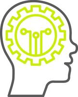 Skill Virtual Line Art vector