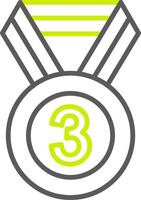 3rd Prize Efficient UI Stamp vector