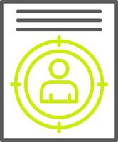 Target Simplified Line Art vector