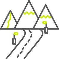 Pathway Global Style Glyph vector