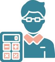 Accountant Global Digital Mark vector