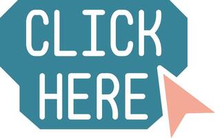 Click Here Dynamic Interface Object vector