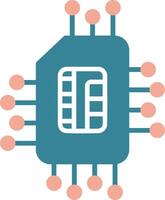Esim Vibrant Digital Mark vector