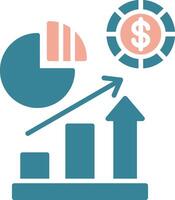 Market Share Colorful Core Icon vector