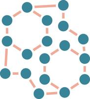 Molecular Premium Grid Token vector