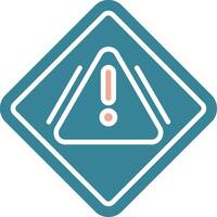 Precaution Simplified Style Glyph vector