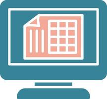Excel Streamlined Web Symbol vector