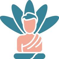 Meditation Seamless UI Token vector