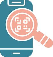 Qr Scan Simplified UX Display vector