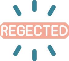 Rejected Colorful System Element vector