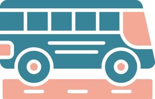 School Bus Premium Web Symbol vector