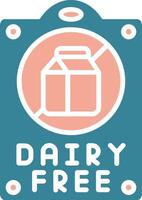 Dairy Free Intuitive Web Symbol vector