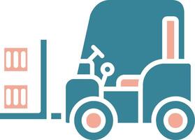 Forklift Simplified Tech Element vector