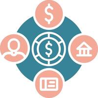 Payment Gateway Simplified Style Glyph vector