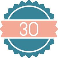 30 Days Simplified Line Art vector