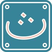 Arabic Language Crystal App Emblem vector