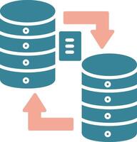 Data Migration Virtual Line Art vector