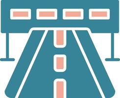 Highway Colorful Symbol Sketch vector
