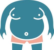 Obesity Efficient UI Stamp vector
