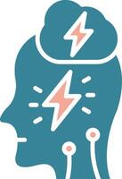 Stress Virtual Core Icon vector