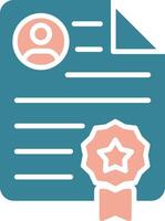 Certification Bold Interface Object vector
