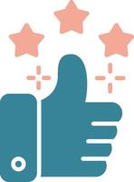 Thumb Up Unified UI Stamp vector