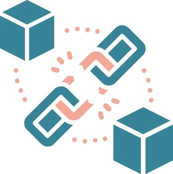 blockchain interactivo unidad vector