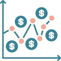 Dollar Cost Average Bold Tech Element vector