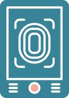 Finger Scan Expressive App Emblem vector