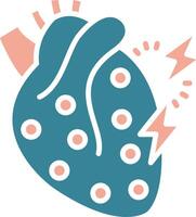 Myocardial Tactile Symbol Sketch vector