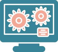 Process Simplified Style Glyph vector