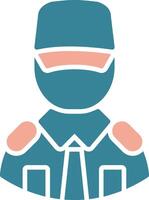 Security Man Crystal Unit vector