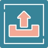 Arrow Up Virtual Core Icon vector