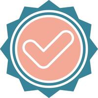 Approved Colorful Core Icon vector