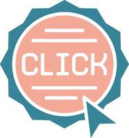 Click Crystal Interface Object vector